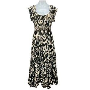 Grace Elements Women's midi Skater Dress With Smocked Waist Size 2X